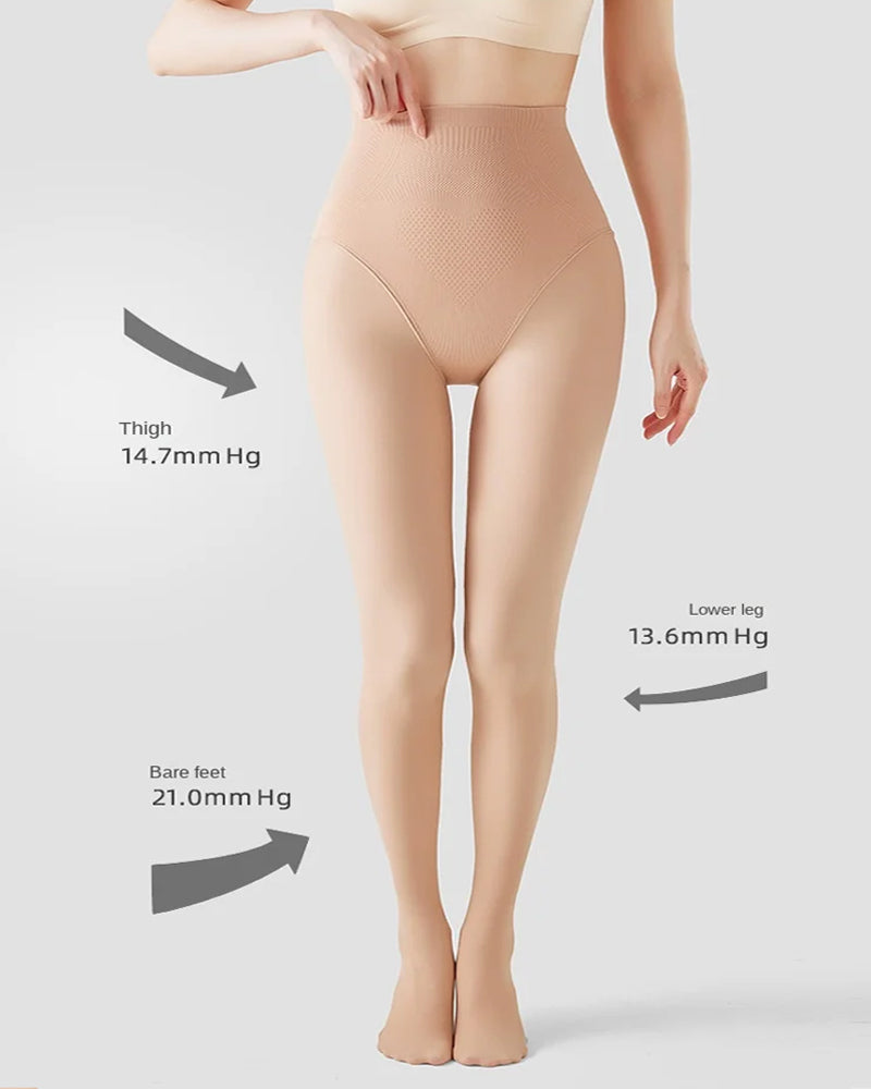 High-waisted Tummy-controlling Hip-lifting Stretch Leggings