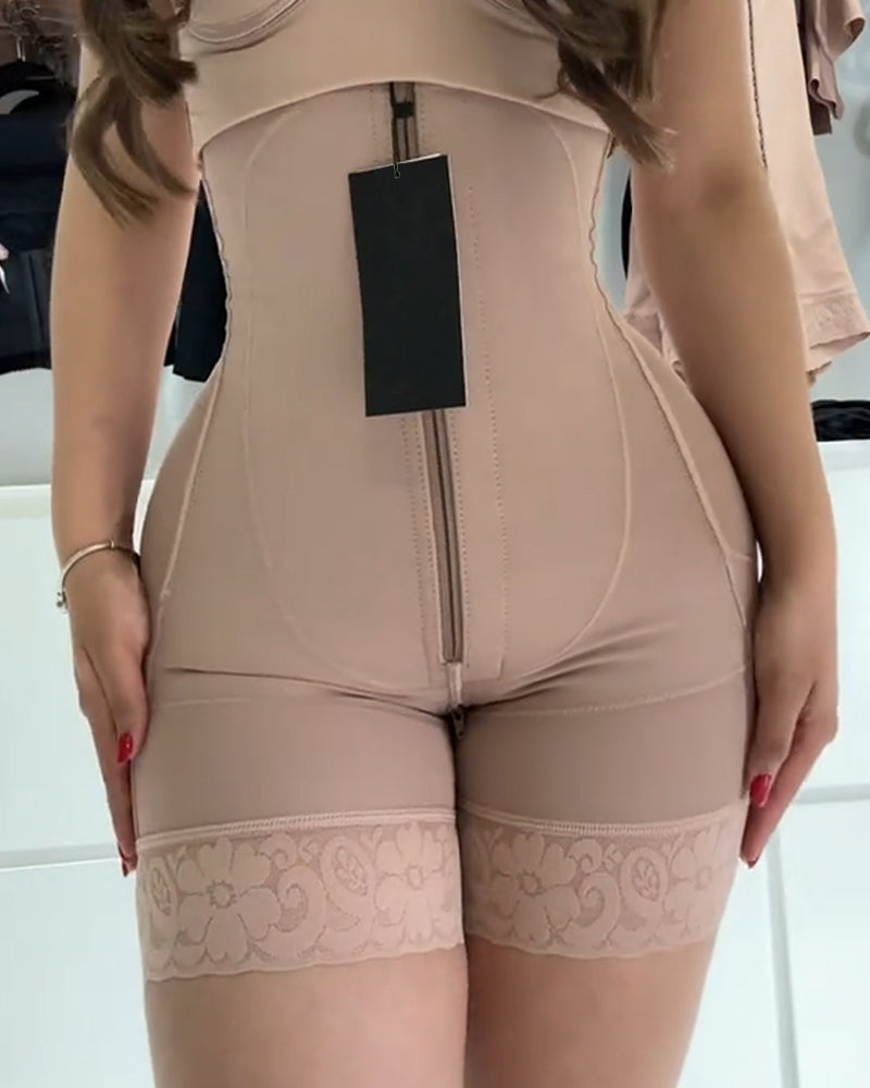 Women's Belly Tummy Lifting Butt Lifting Zipper Body Shaper