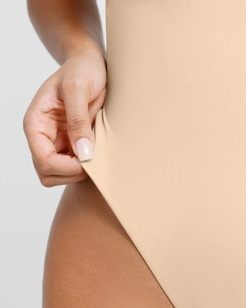 Backless U Plunge Shapewear Thong Bodysuit