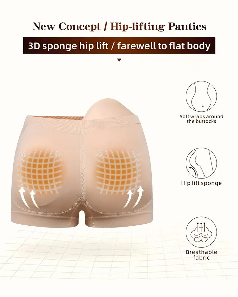 Women's Seamless Butt Enhancement Shaping Boxer Briefs