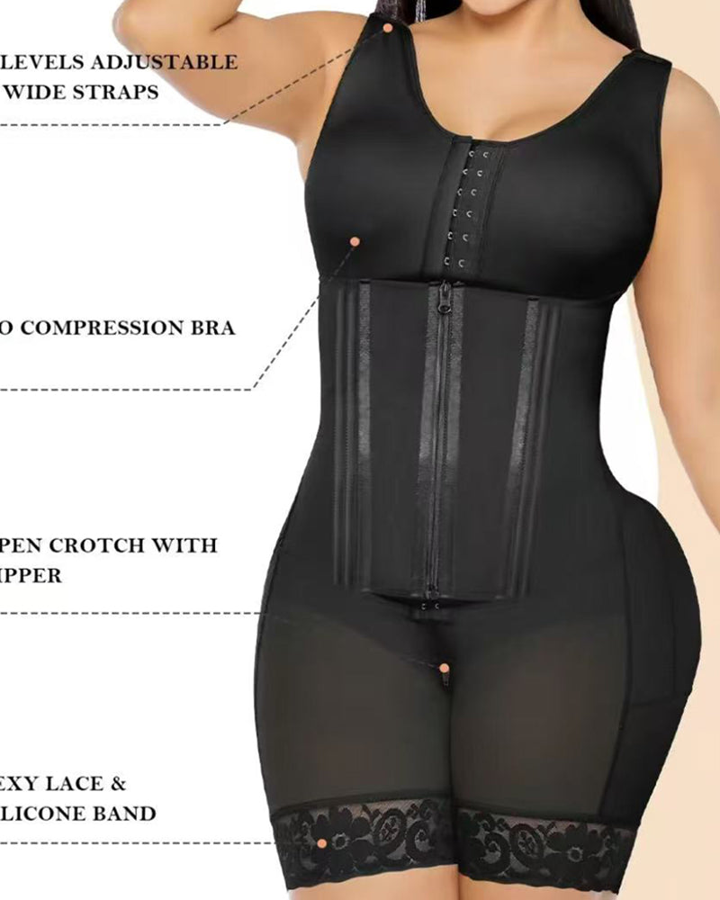 Women's Double Pressure Chest Wrap Abdomen Compression Breathable Body Shaper