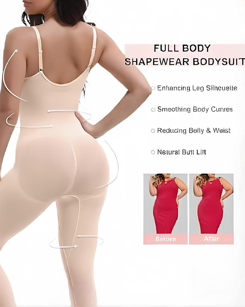 Breathable Seamless Compression Shaping Hourglass Bodysuit