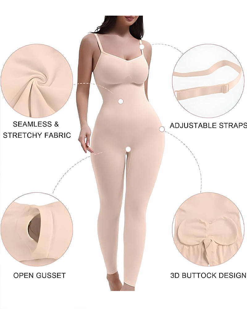 Breathable Seamless Compression Shaping Hourglass Bodysuit