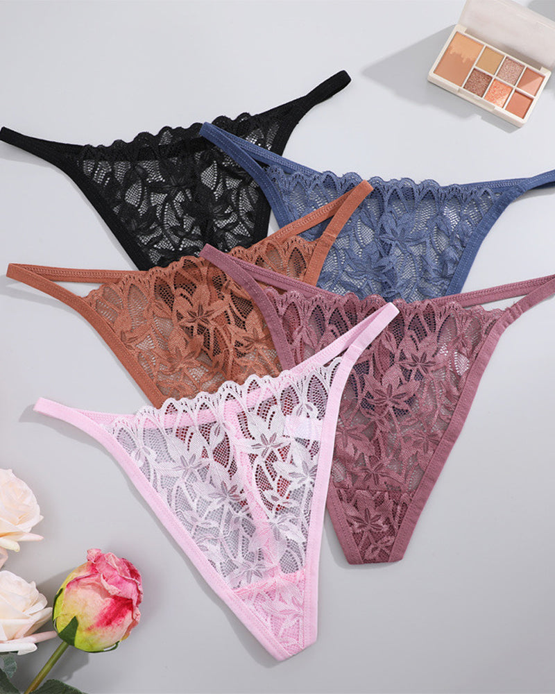 Low-Rise Breathable Lace Sexy Seamless String T-Back