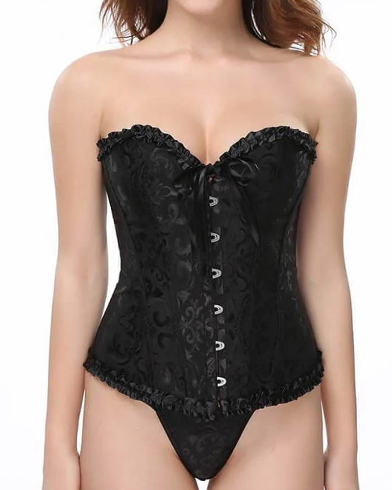 Women's Halloween Body Shaping Tummy Control Back Tie Tube Top