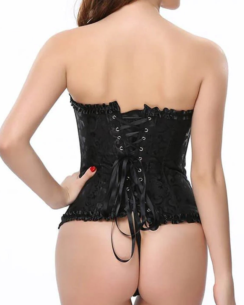 Women's Halloween Body Shaping Tummy Control Back Tie Tube Top