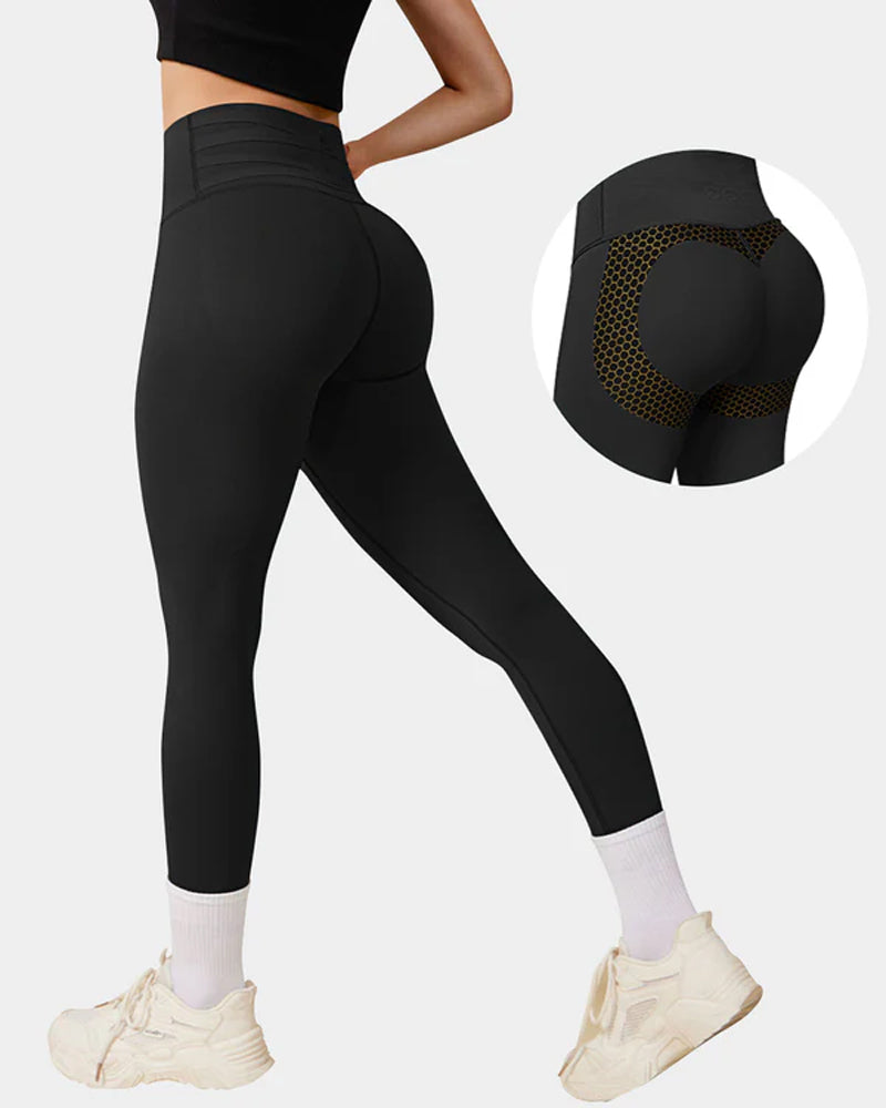 Women's Seamless Tummy Control Butt Lifting Stretch Yoga Leggings