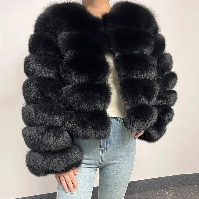 Maomaokong Fox Fur Coat - Elevate Your Elegance