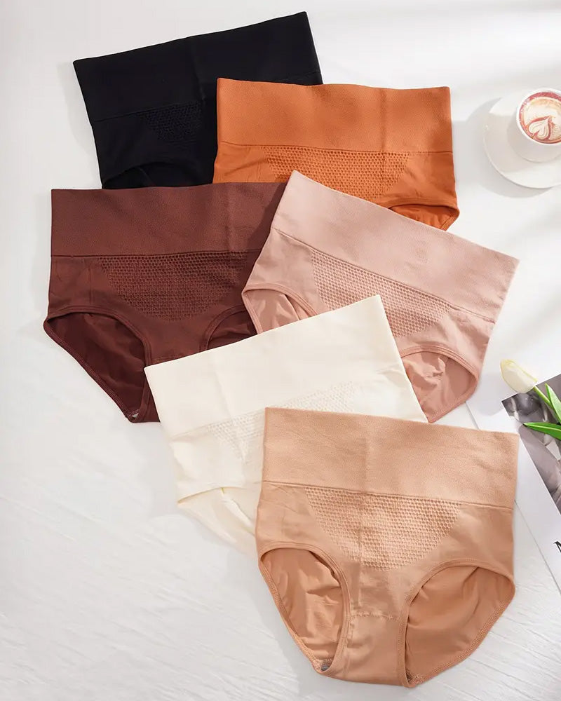 Women's High Waist Seamless Comfort Multicolor Briefs