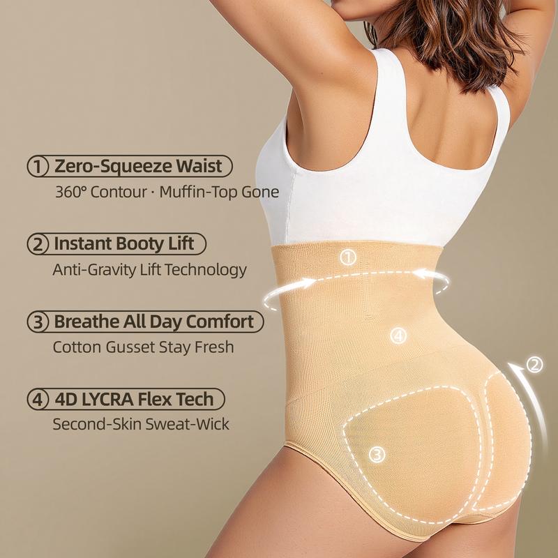 Women's High-Waist Tummy Control Shapewear Panties