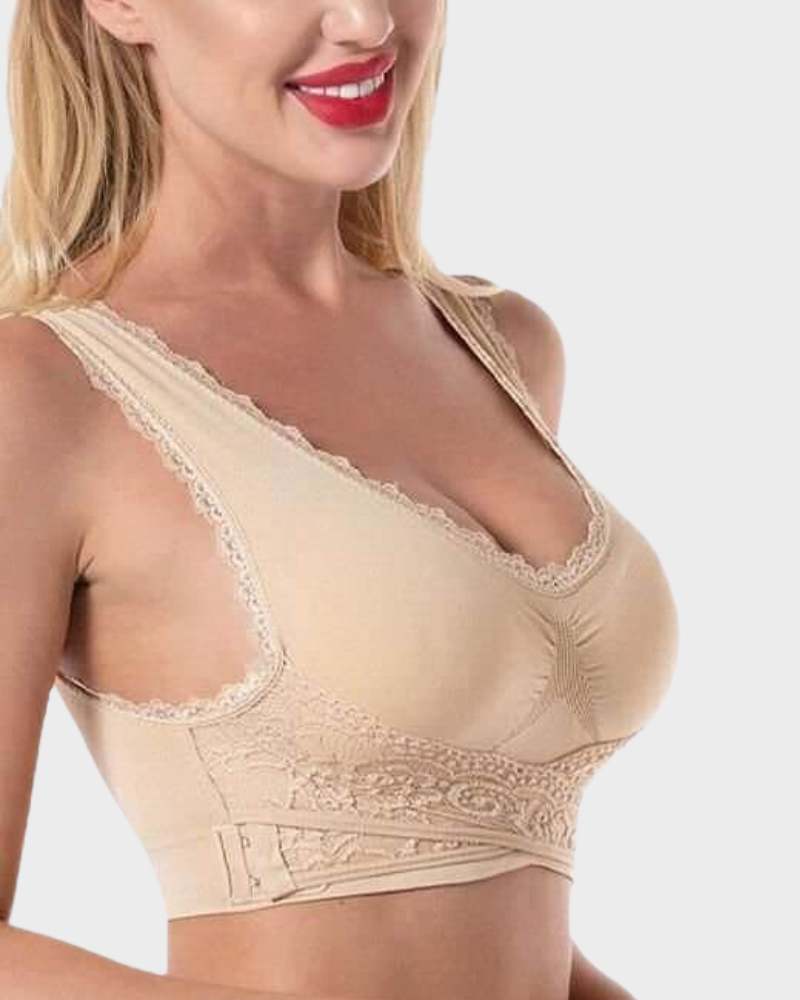 Floralshe® Breathable Comfort Push Up Lace Bra