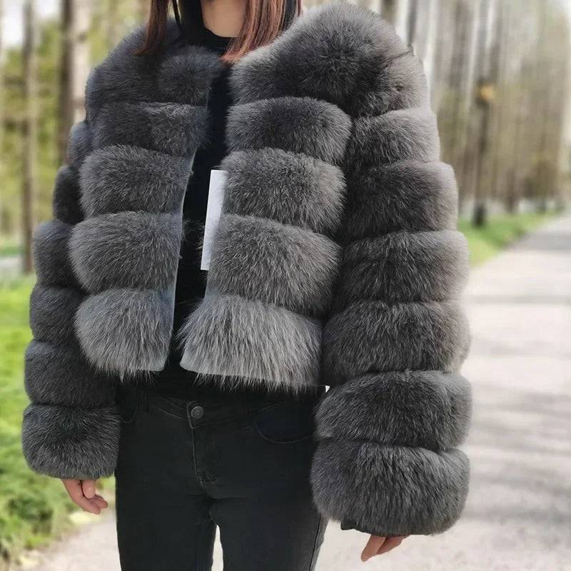 Maomaokong Fox Fur Coat - Elevate Your Elegance