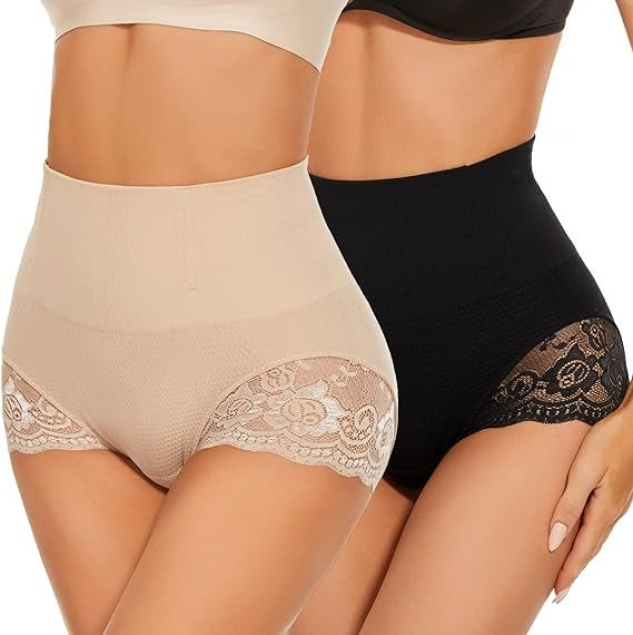 Floralshe® Lace-Trim Shaping Brief Panty