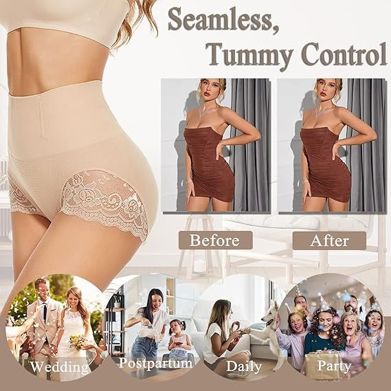 Floralshe® Lace-Trim Shaping Brief Panty