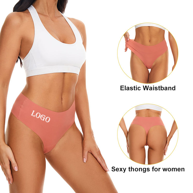 Floralshe®Women's Seamless Solid Color Drop Waist Thong