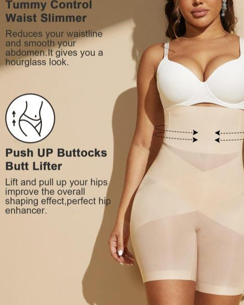 Women's Tummy Tucking & Hip Lifting High Waisted Shapewear Pants