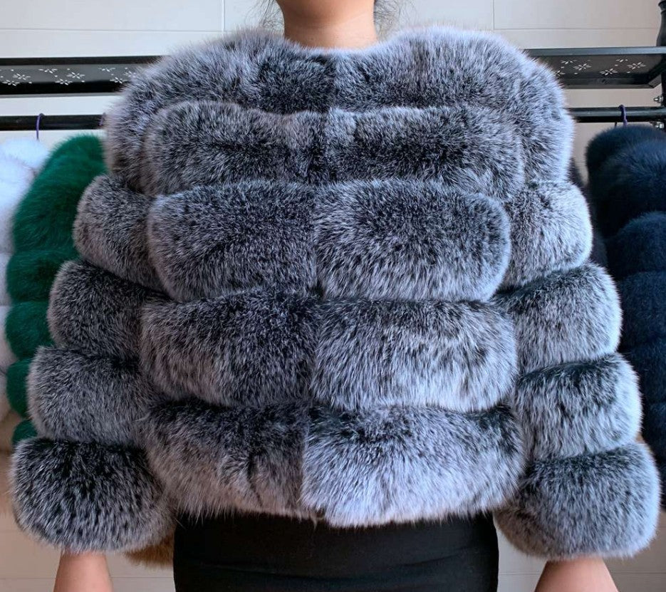 Maomaokong Fox Fur Coat - Elevate Your Elegance