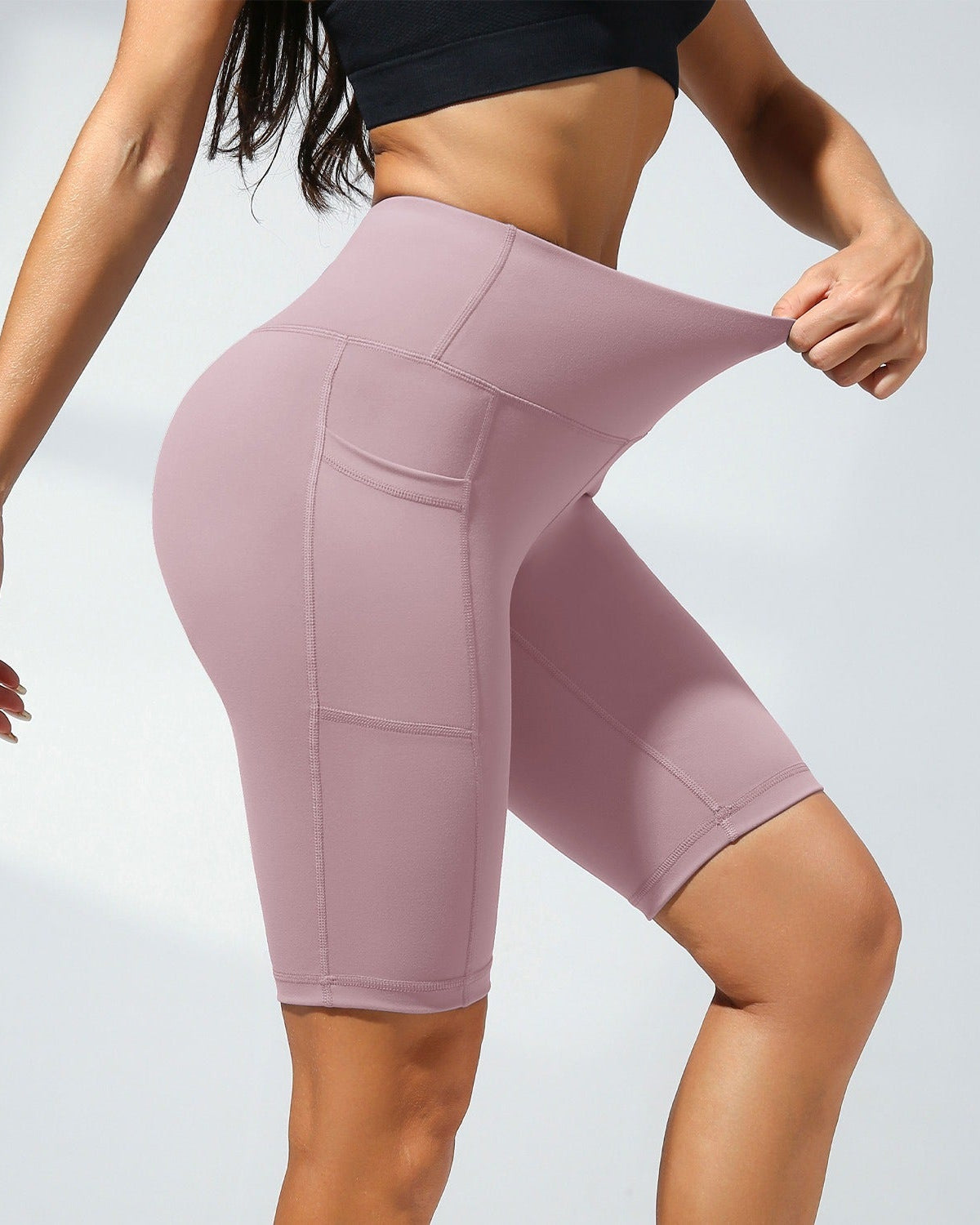 Women's Casual Sports Loose Cycling Shorts with Pockets