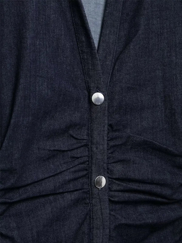 Denim Midi Dress - Day to Night Glam!