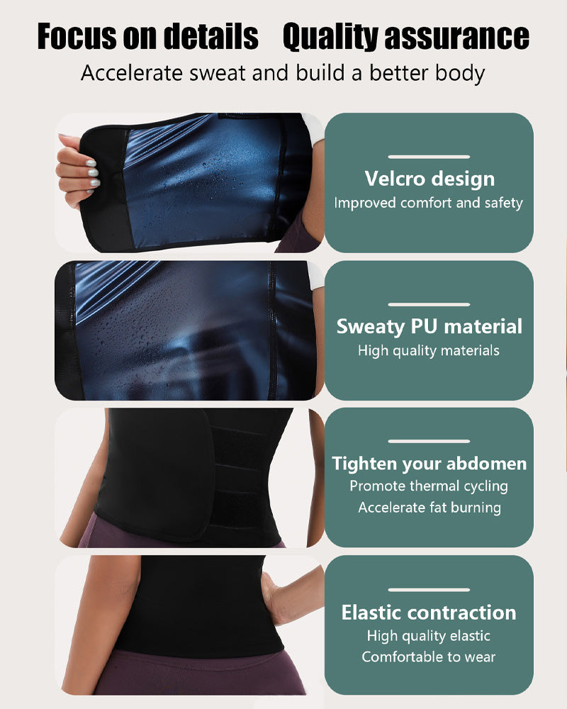 Sweat-Wicking High Waist Abdomen Shaping Sports Fitness Vest