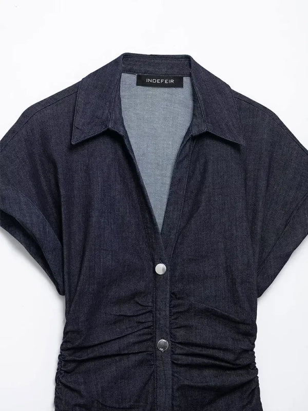 Denim Midi Dress - Day to Night Glam!