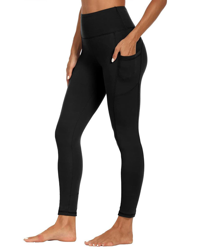 Women's High Waist Elastic Pocket Yoga Tights