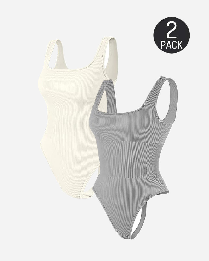 Women's Ribbed Sleeveless Bodycon Bodysuit