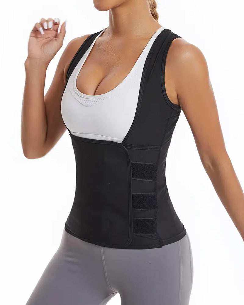 Sweat-Wicking High Waist Abdomen Shaping Sports Fitness Vest