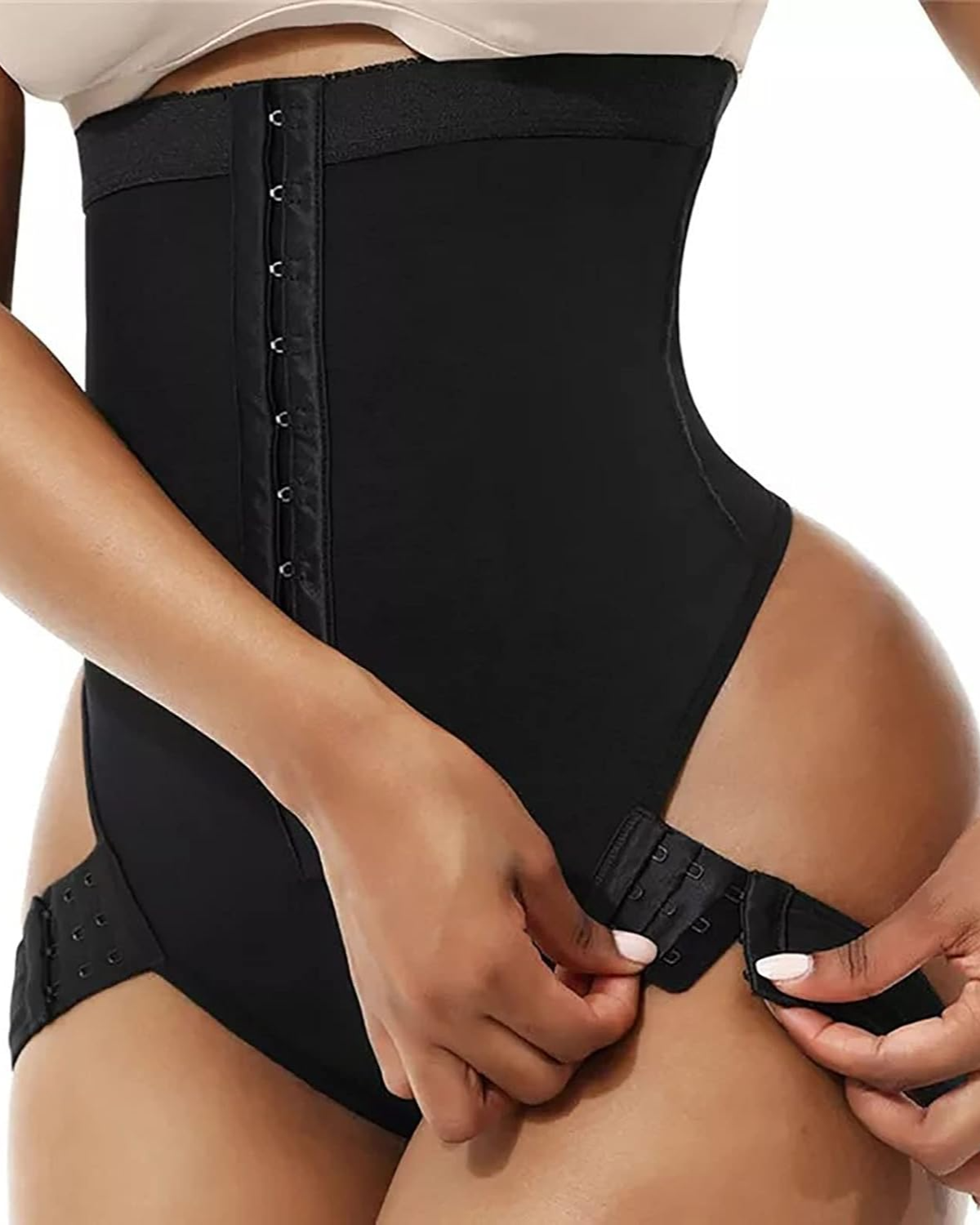 High-Waisted Hip-Lifting Lace Boxers