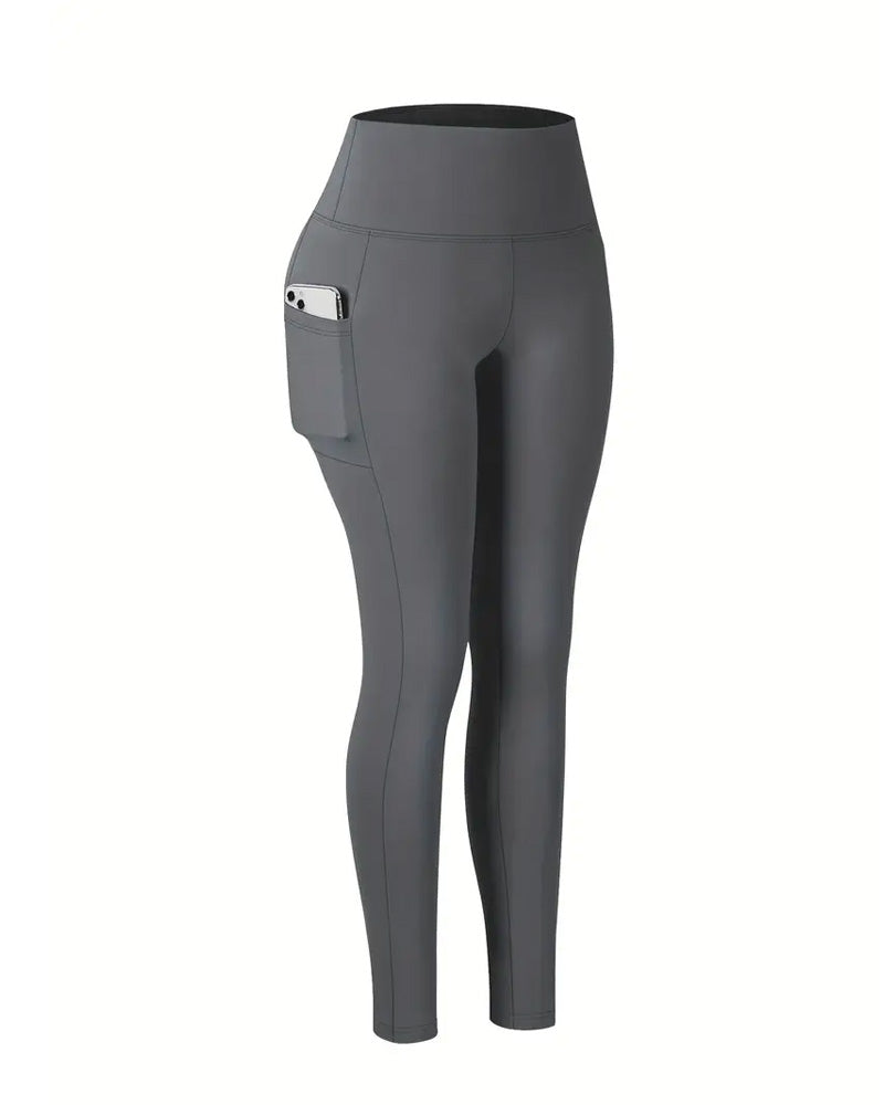 Women's High Waist Elastic Pocket Yoga Tights
