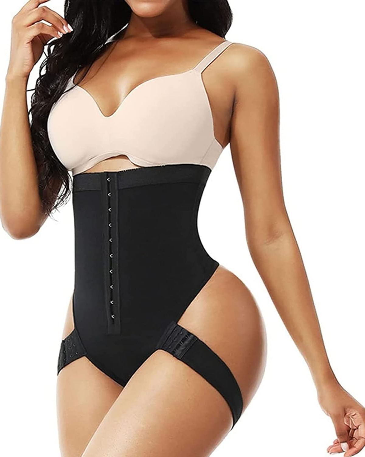 High-Waisted Hip-Lifting Lace Boxers