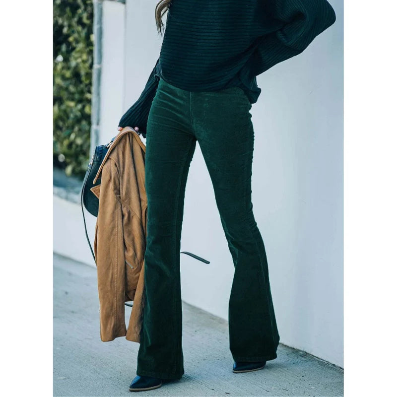 Flared Corduroy Pants - Vintage Vibes!