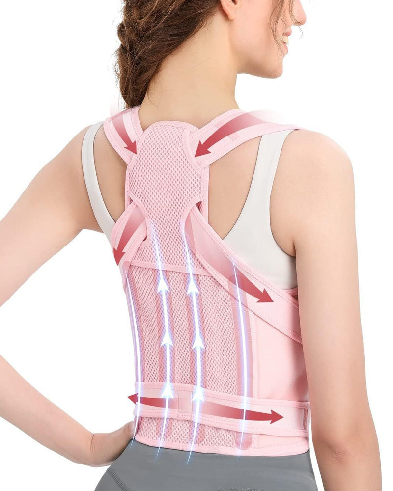 Adult Breathable Mesh Support Invisible Shoulder Open Back Posture Back Corrector