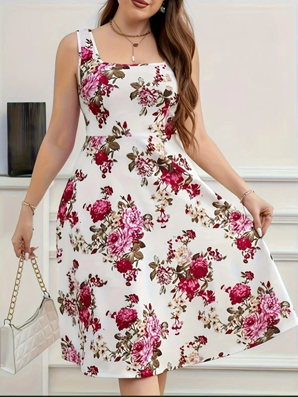 Floral Plus Size Dress - Effortless Style!