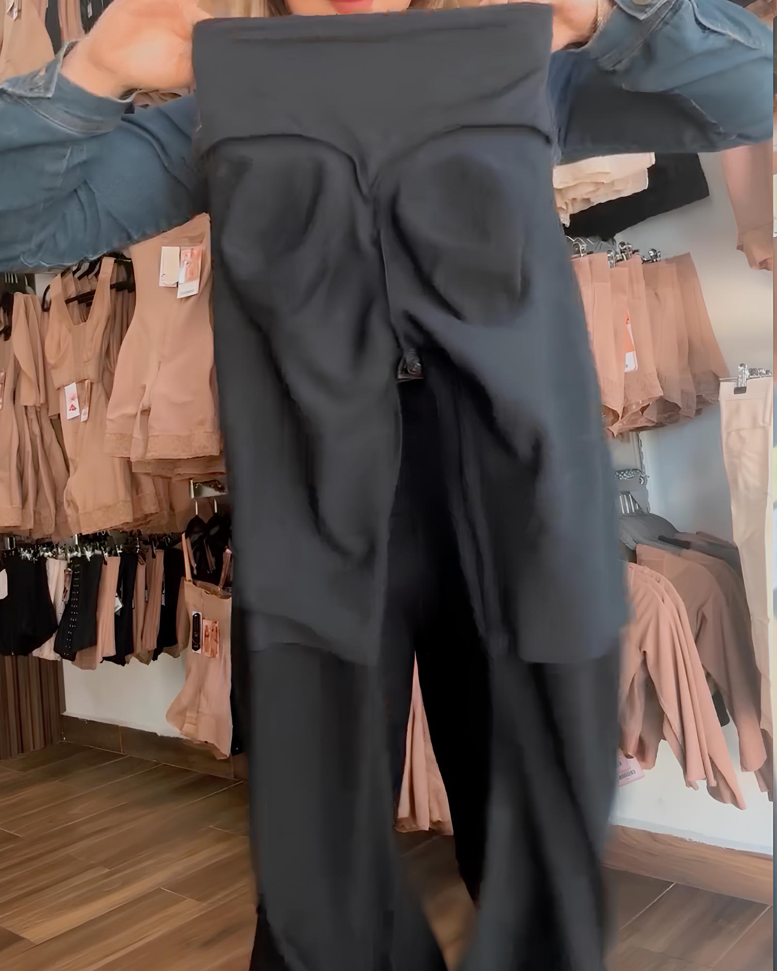 Women's High Waist Belly Shaper Elastic Bootcut Pants