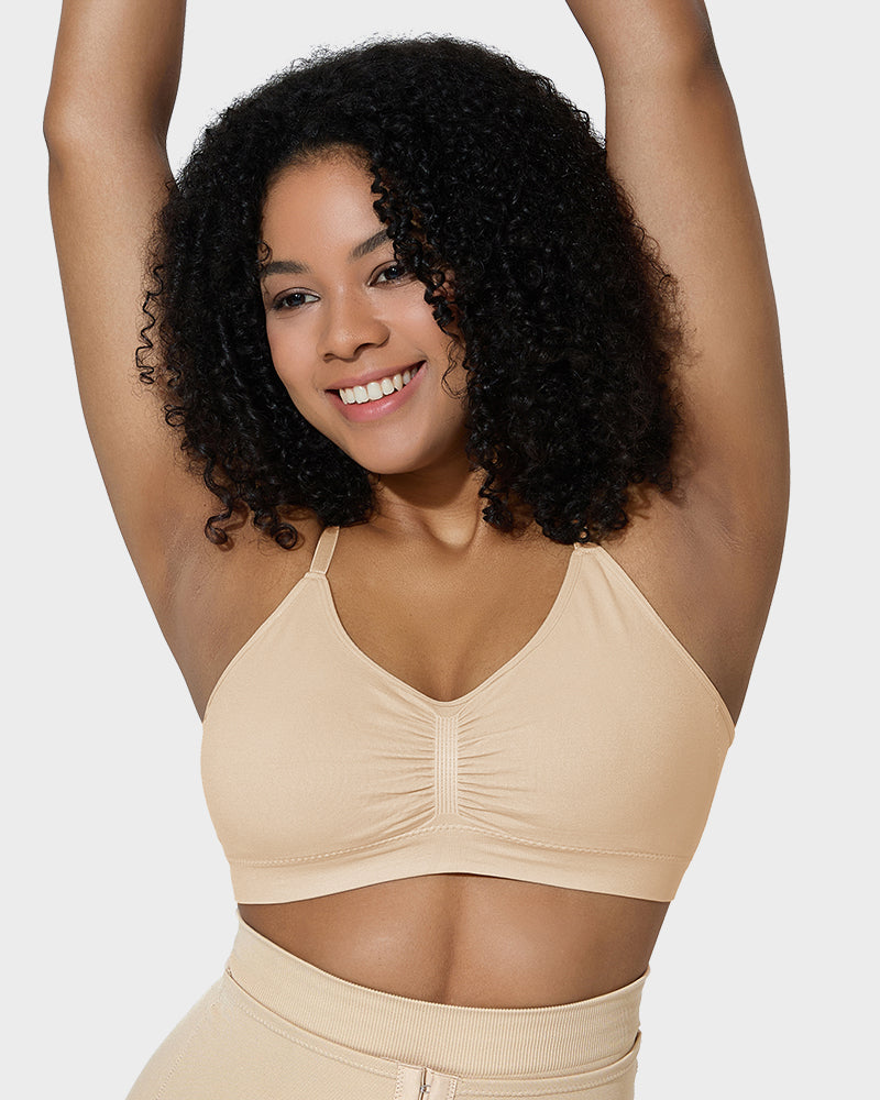 Floralshe®Full Coverage Non-Padded Wireless Sculpt Bra