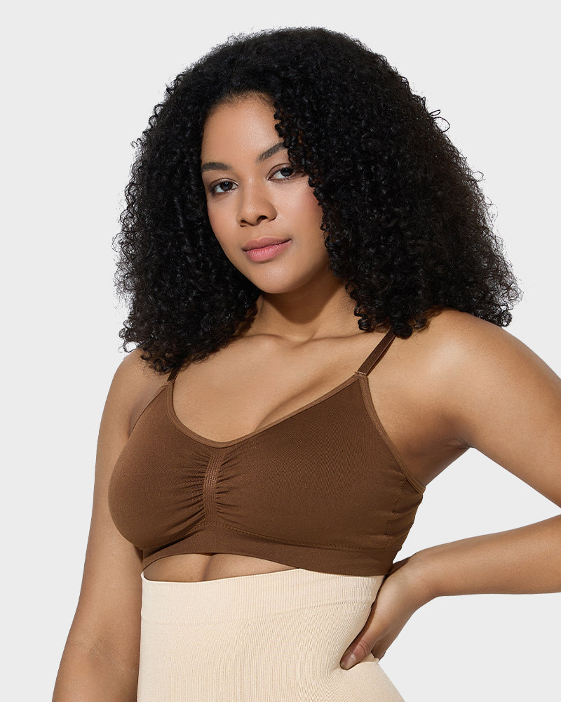 Floralshe®Full Coverage Non-Padded Wireless Sculpt Bra