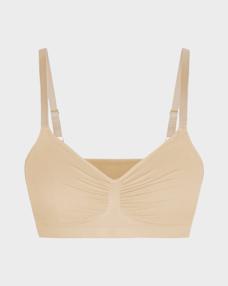 Floralshe®Full Coverage Non-Padded Wireless Sculpt Bra