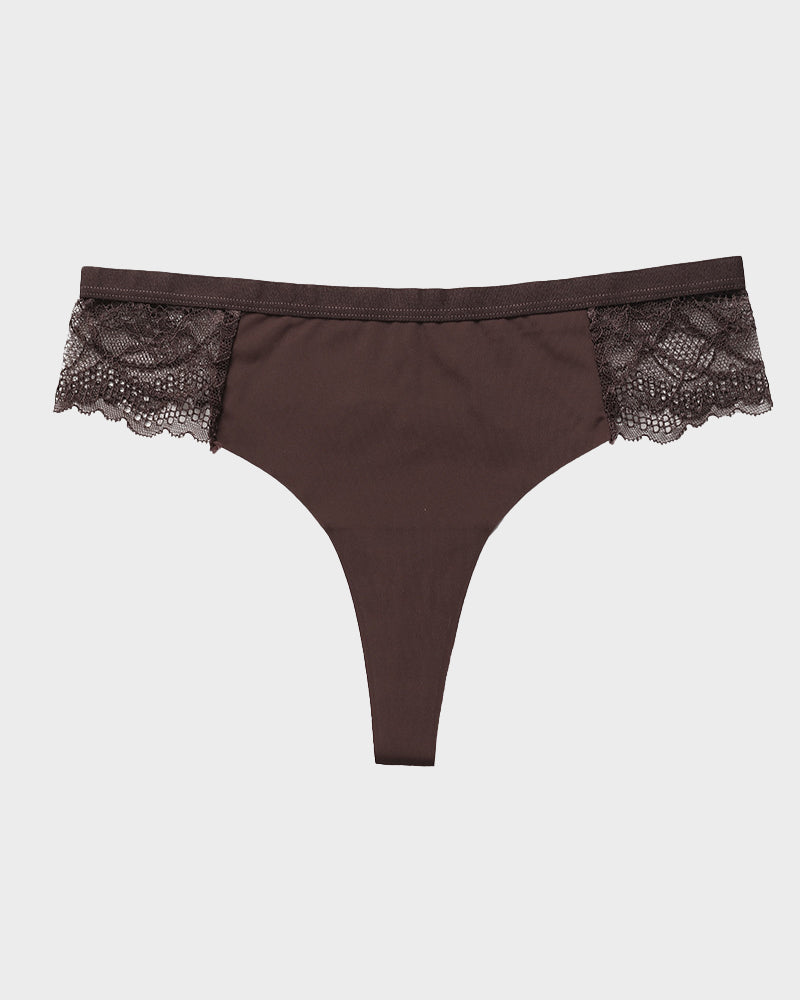 Floralshe®Seamless Comfort Lace Thong Panty