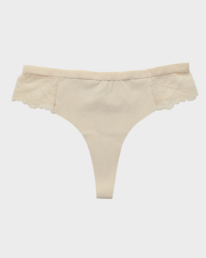 Floralshe®Seamless Comfort Lace Thong Panty