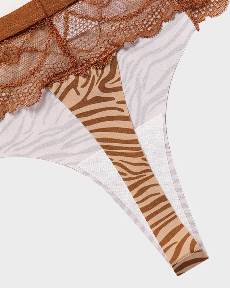 Floralshe®Seamless Comfort Lace Thong Panty