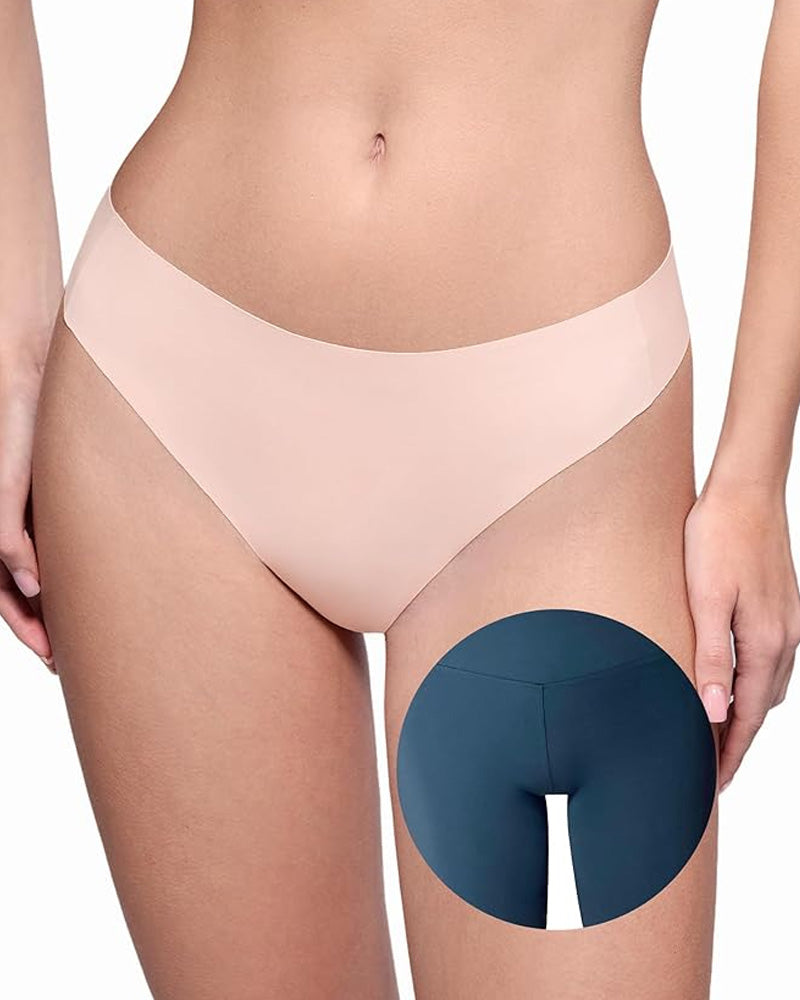 Women's Cameltoe Proof Seamless Shaping Thong Briefs