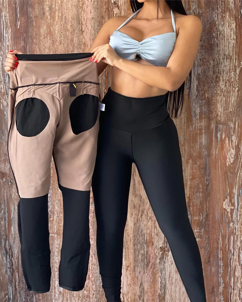High-Waisted Tummy-Controlling Buttocks-Lifting Body-Shaping Leggings