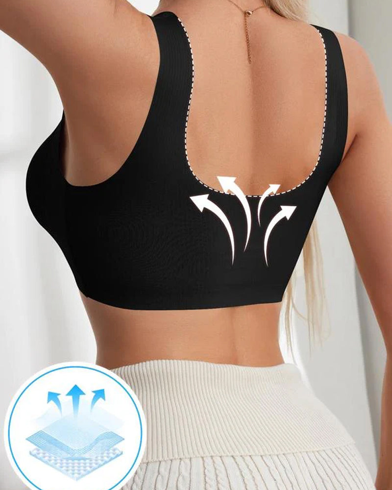 Women's Solid Wireless Push Up Bra, Breathable Comfortable Lingerie Top for Daily Wear, Women's Lingerie for All Seasons, Underwear