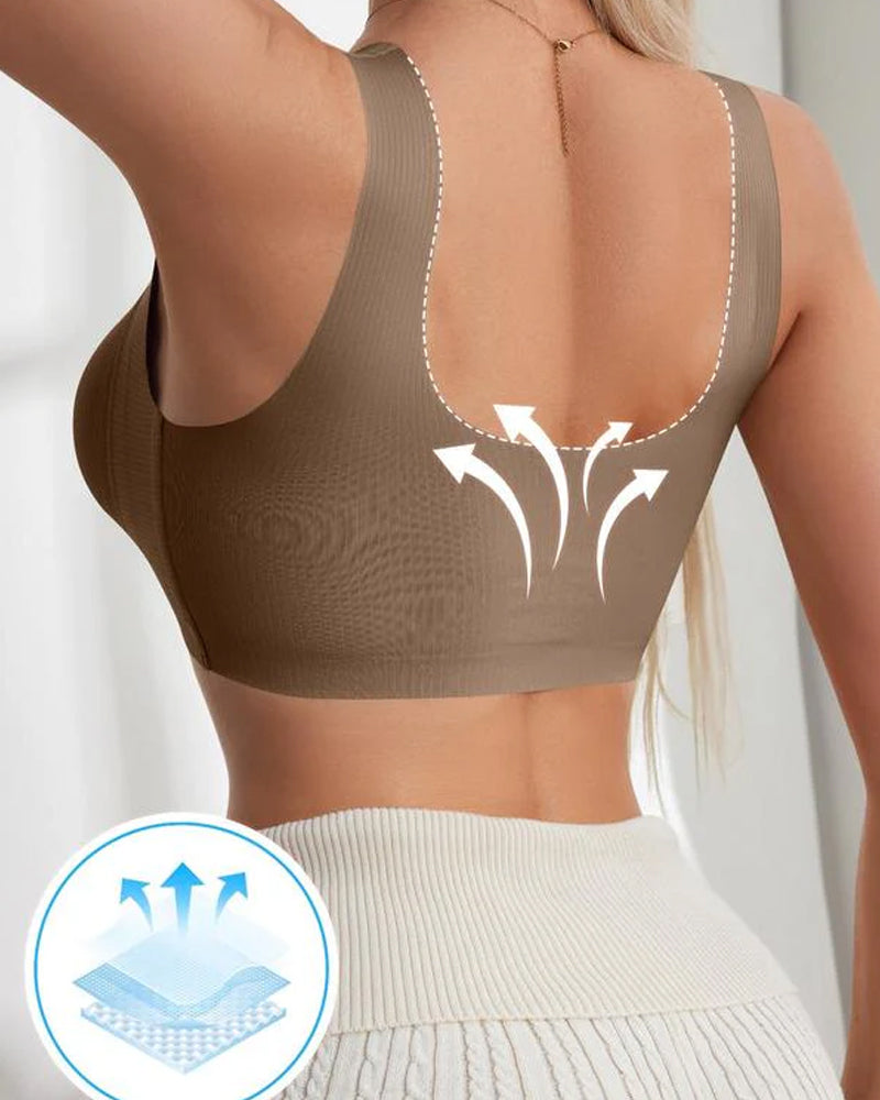 Women's Solid Wireless Push Up Bra, Breathable Comfortable Lingerie Top for Daily Wear, Women's Lingerie for All Seasons, Underwear