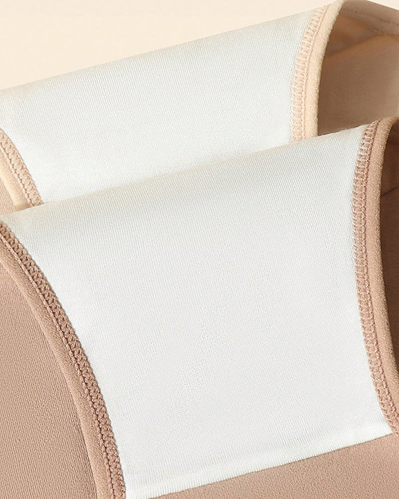 Women's Cotton Skin-Friendly Breathable Slim High Waist Elastic Solid Color Underwear