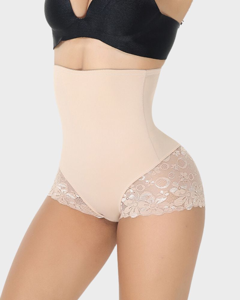 Floralshe® Ultra High Waist Lace Shaping Brief