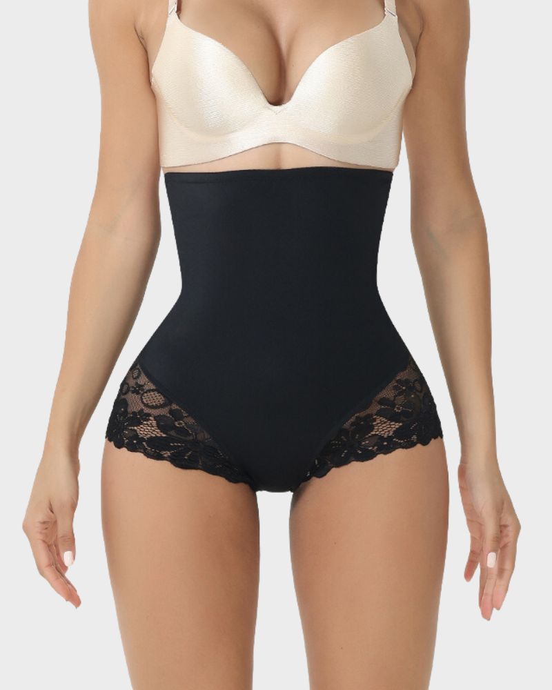 Floralshe® Ultra High Waist Lace Shaping Brief