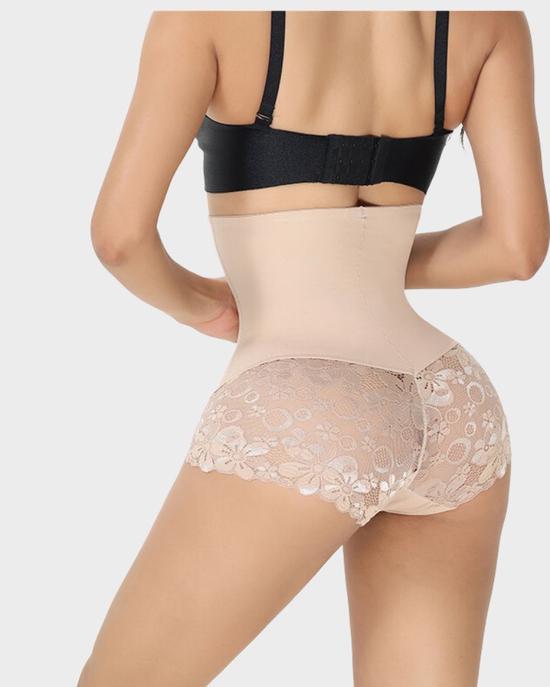 Floralshe® Ultra High Waist Lace Shaping Brief